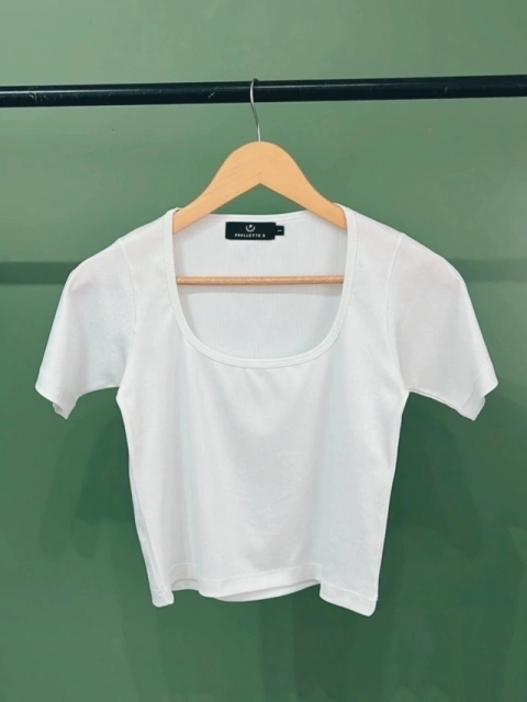 Top Dance Lurex Blanco