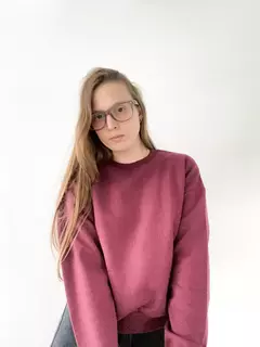 Buzo Crop Basic Bordó - TIENDA FUEGO