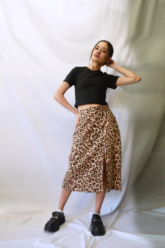 Imagen de Falda Midi Animal Print