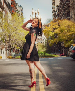 Vestido Dalia Negro - TIENDA FUEGO