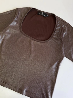 Top Dance Lurex Chocolate