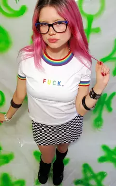 Imagen de Remera Fuck Blanca