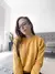 Buzo Crop Basic Amarillo