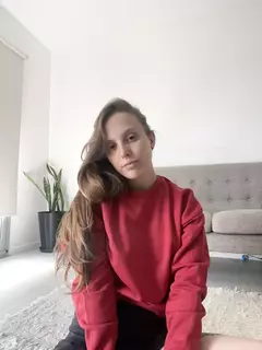 Buzo Crop Basic Rojo