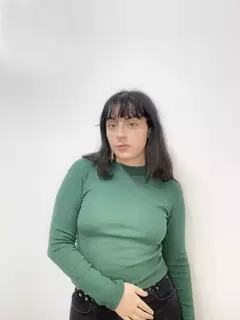 Polera Pixel Manga Larga Verde Inglés - tienda online