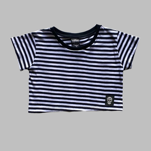Remera Crop Stripped B&N SALE!