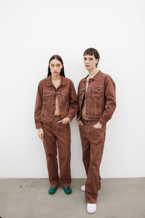 Pantalón Contratono Chocolate Sale!