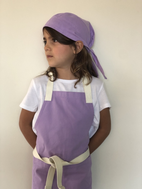 COMBO DELANTAL Y GORRO NIÑOS