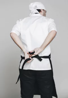 DELANTAL PECHERA NEGRO - tienda en línea