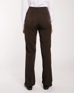 PANTALON FEMENINO PRETINA ANATOMICA CAFE - All In Chef