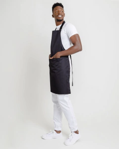 DELANTAL PECHERA NEGRO