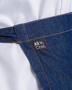 DELANTAL FALDON LARGO INDIGO - All In Chef