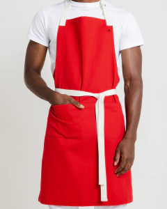 DELANTAL PECHERA ROJO - tienda en línea