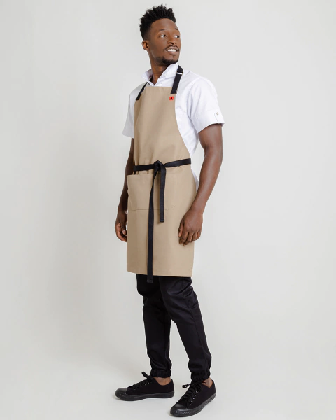 DELANTAL PECHERA CAQUI