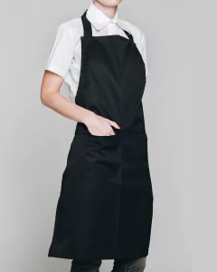 DELANTAL PECHERA NEGRO