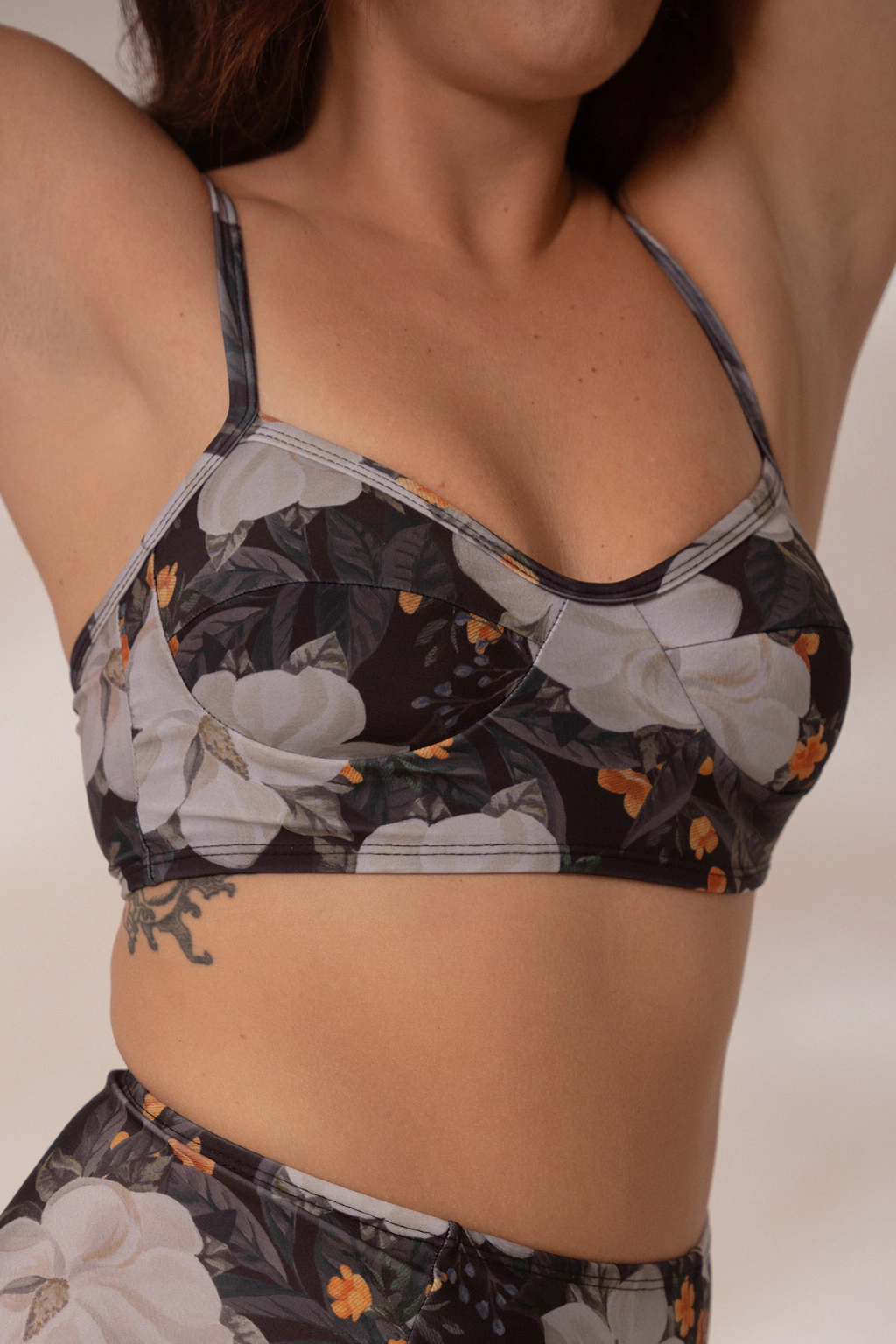 Corpiño de Traje de Baño Helvecia / Magnolina Negro