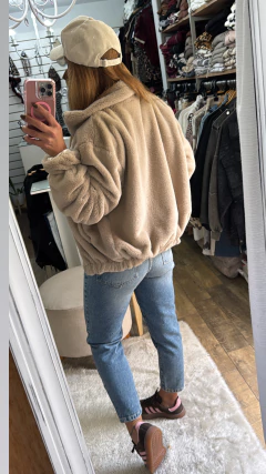 BOMBER PIEL BEIGE