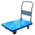 Carretilla carga c/plataforma 400Kg Plegable azul Base 60x90cm
