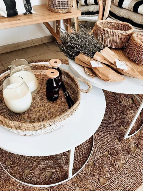 MESA BALI BLANCA (a pedido)