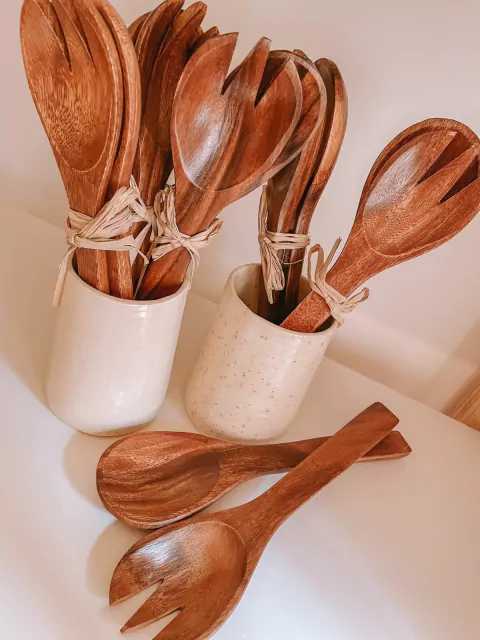 UTENSILIOS ACACIA SET X2