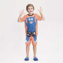 Pijama Monster Azul - comprar online