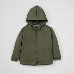 Campera Verde con piel - comprar online