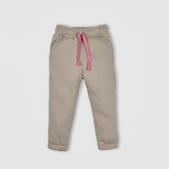 Jogger Friza Beige con Rosa - comprar online