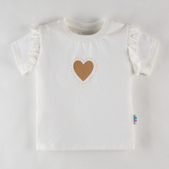Remera Heart Beige