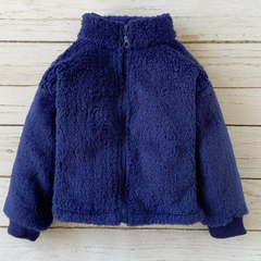 Campera Piel Azul