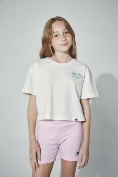 Remera Corta Paris crudo - comprar online