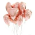 balão coração, balão coração rose gold, balão metalizado vermelho, atelie vivi castro, balão promoção, balão atacado, balão coração 25 de março, decoração cesta café da manhã,
