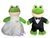 Casal de Sapinhos 24cm - Noiva e Noivo - comprar online