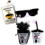 kit segurança das alianças, distintivo, óculos rayban, segurança dos noivos, maleta segurança das alianças, kit pajem, casamento, entrada dos noivos, daminha, florista, copo canudo, lembrança seguança