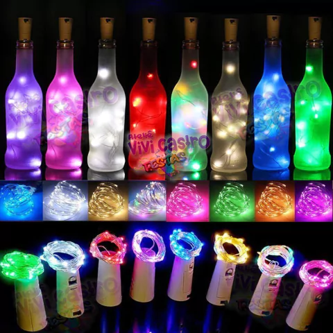 #atelievivicastro, fio de led, rolha led, fio de fada, rolha led verde, decoração led garrafa, balada neon, festa neon, fio led com rolha, rolha led 25 de março,