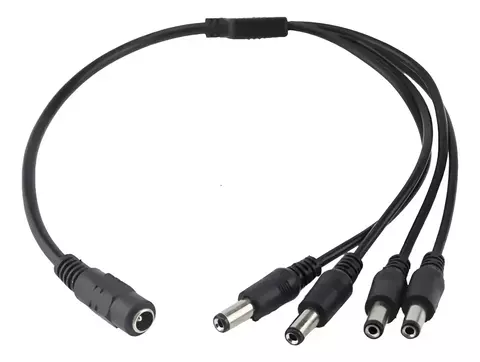 Splitter Pulpo 1x4 Fuente 1 a 4 Cctv Camara Seguridad Plug Led