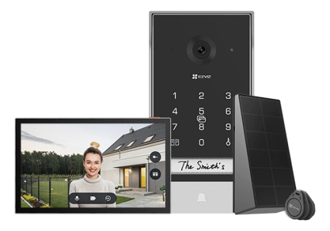 Video Portero Wifi Bateria Cámara Ezviz Ep7 2k Carga Solar