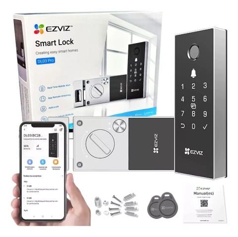 Cerradura Inteligente Wifi Huella Bloqueo Ezviz Dl03 Pro - comprar online