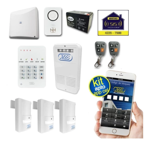 Kit Alarma Domiciliaria X28 Casa Llamador Regalos seguridad