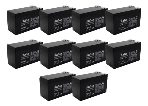 10 Bateria Ups Alarma Recargable 12v 9ah 9a Leds kaise - comprar online