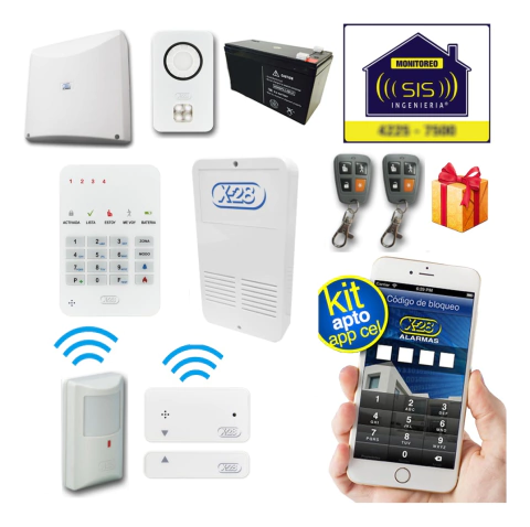 Kit Alarma Inalambrica X28 Domiciliaria Casa Llamador Gsm Apto Comando Via App Celular seguridad - comprar online