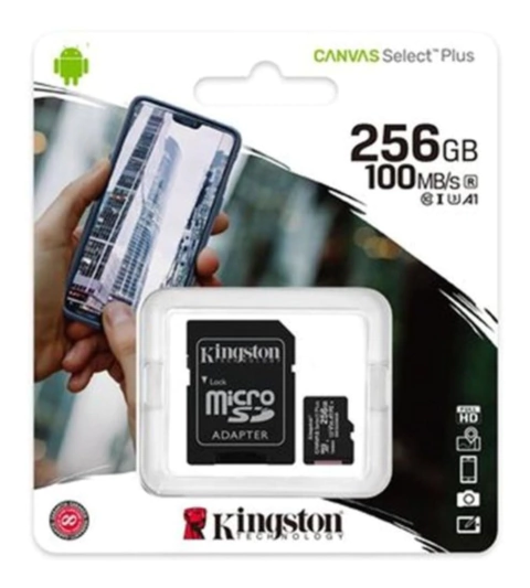 Tarjeta Memoria 256gb Kingston Canvas Select Plus Clase 10 - comprar online