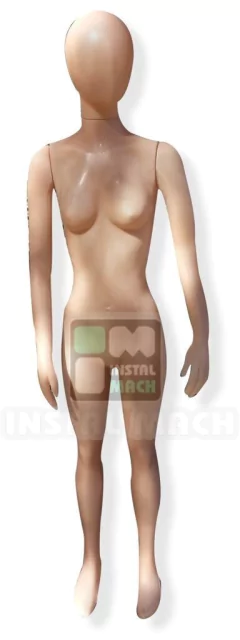 MANIQUIES IRROMPIBLES DE DAMA RECTA NEGRA, BLANCO O PIEL