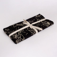 VOILE RAYON NEGRO CONSTELACIONES