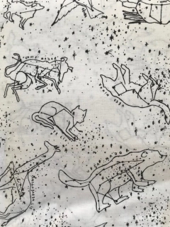 LINO ALGODON BLANCO CONSTELACIONES - comprar online