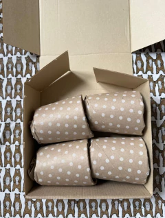 Imagen de set 4 VASOS OSO MARRON de VIDRIO DURAX