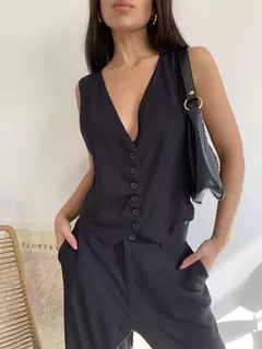 chaleco amelie rayon twil negro