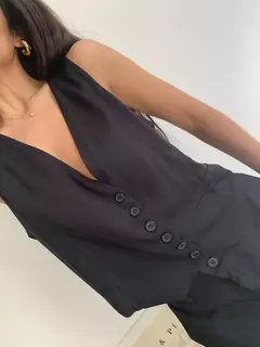 chaleco amelie rayon twil negro en internet