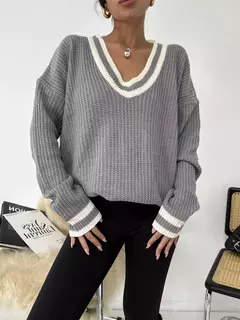 sweater roma gris - comprar online