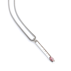 Collar Amor de Mamá con Rodocrosita