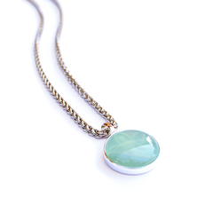 Collar Loto Ágata cielo - comprar online